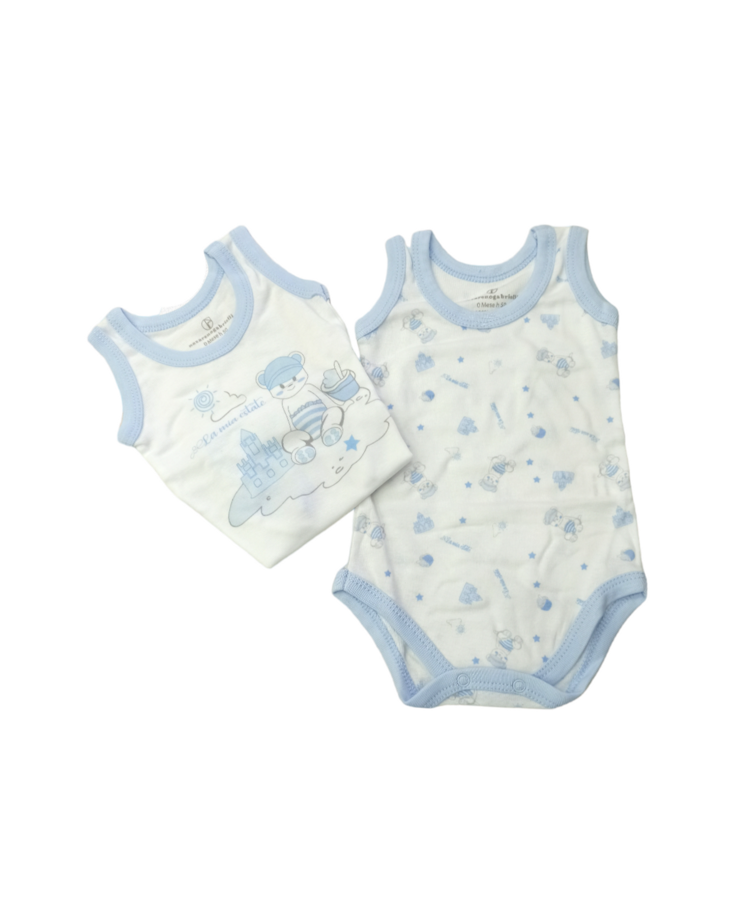 Coppia Body canotta spalla larga NG 203 A