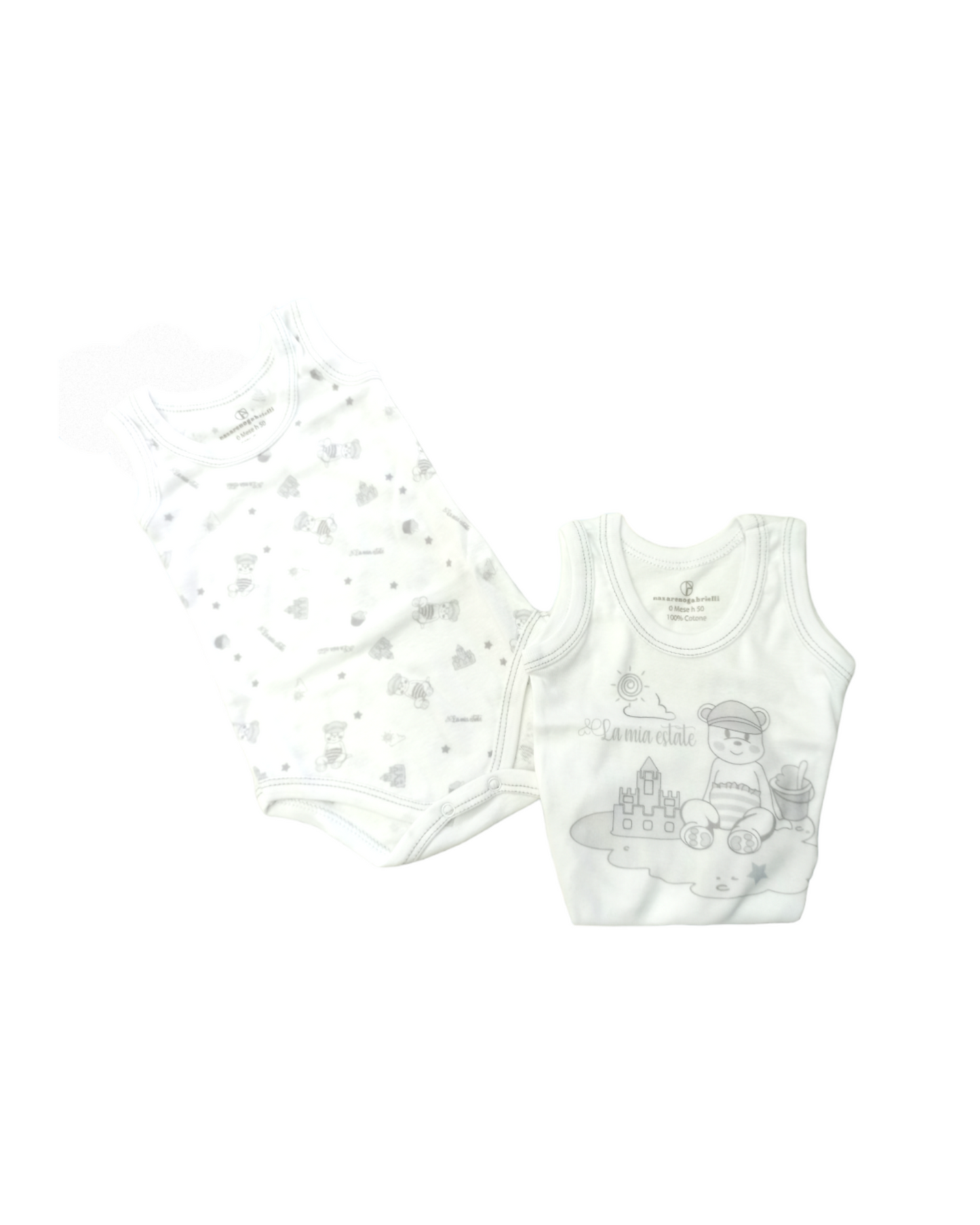 Coppia Body canotta spalla larga NG 203 G