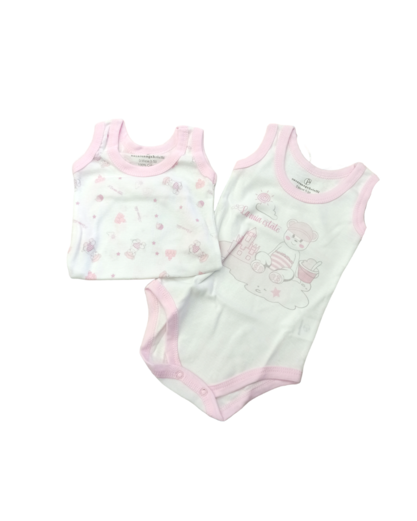 Coppia Body canotta spalla larga NG 203 P
