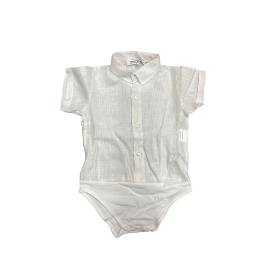 Salopette corta con camicia a body Teneri & Belli T 162