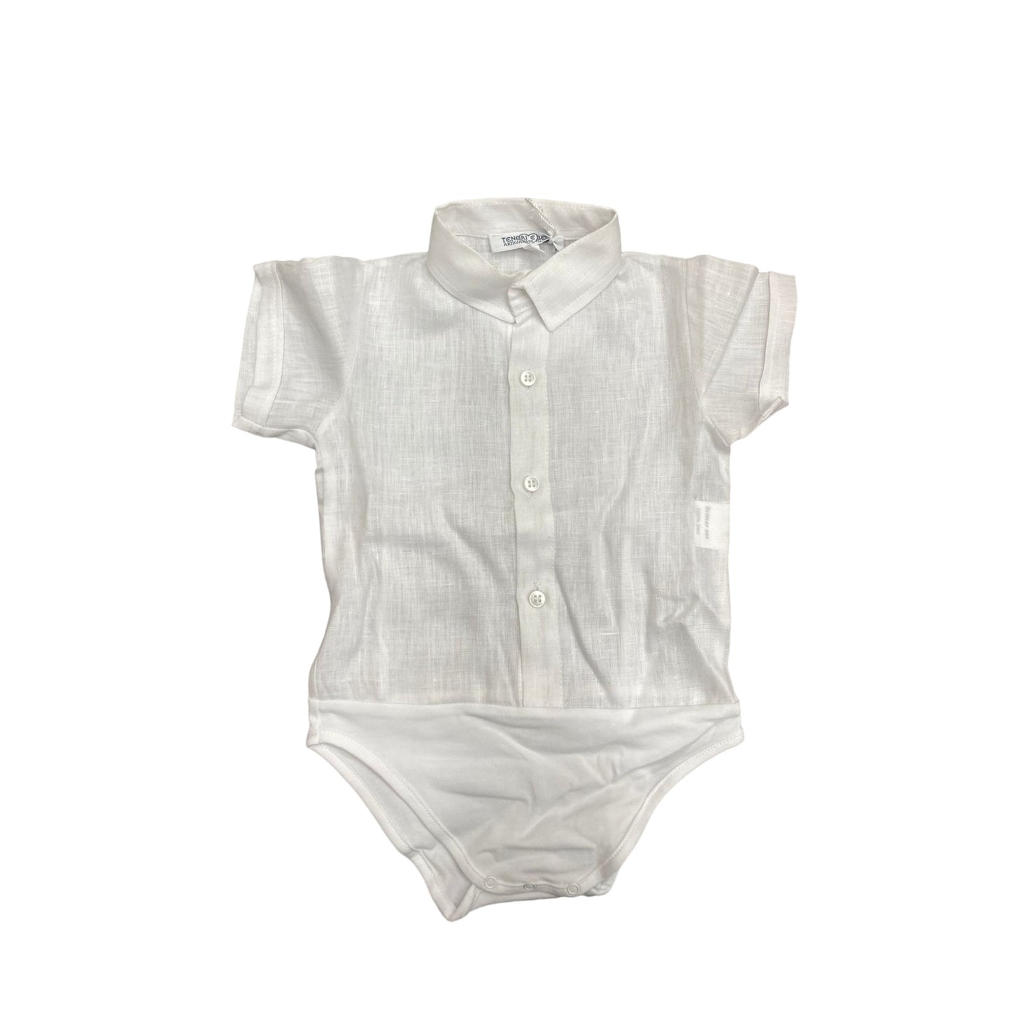 Salopette corta con camicia a body Teneri & Belli T 164