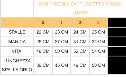 Piccola Cappuccetto Rosso Lusso