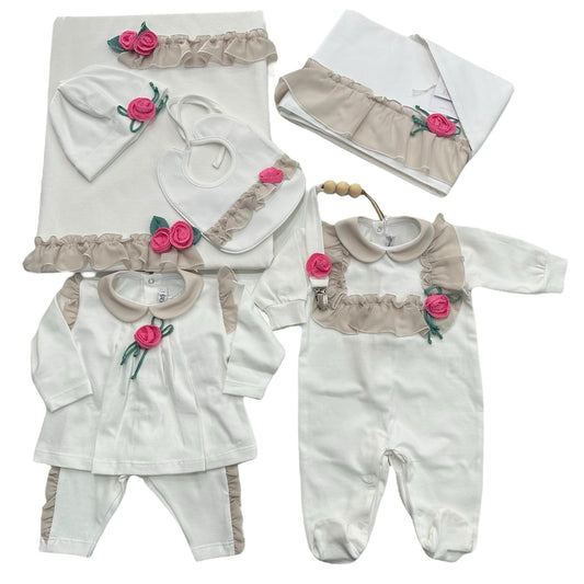 Set lenzuola cotone culla Teneri & Belli TL 258