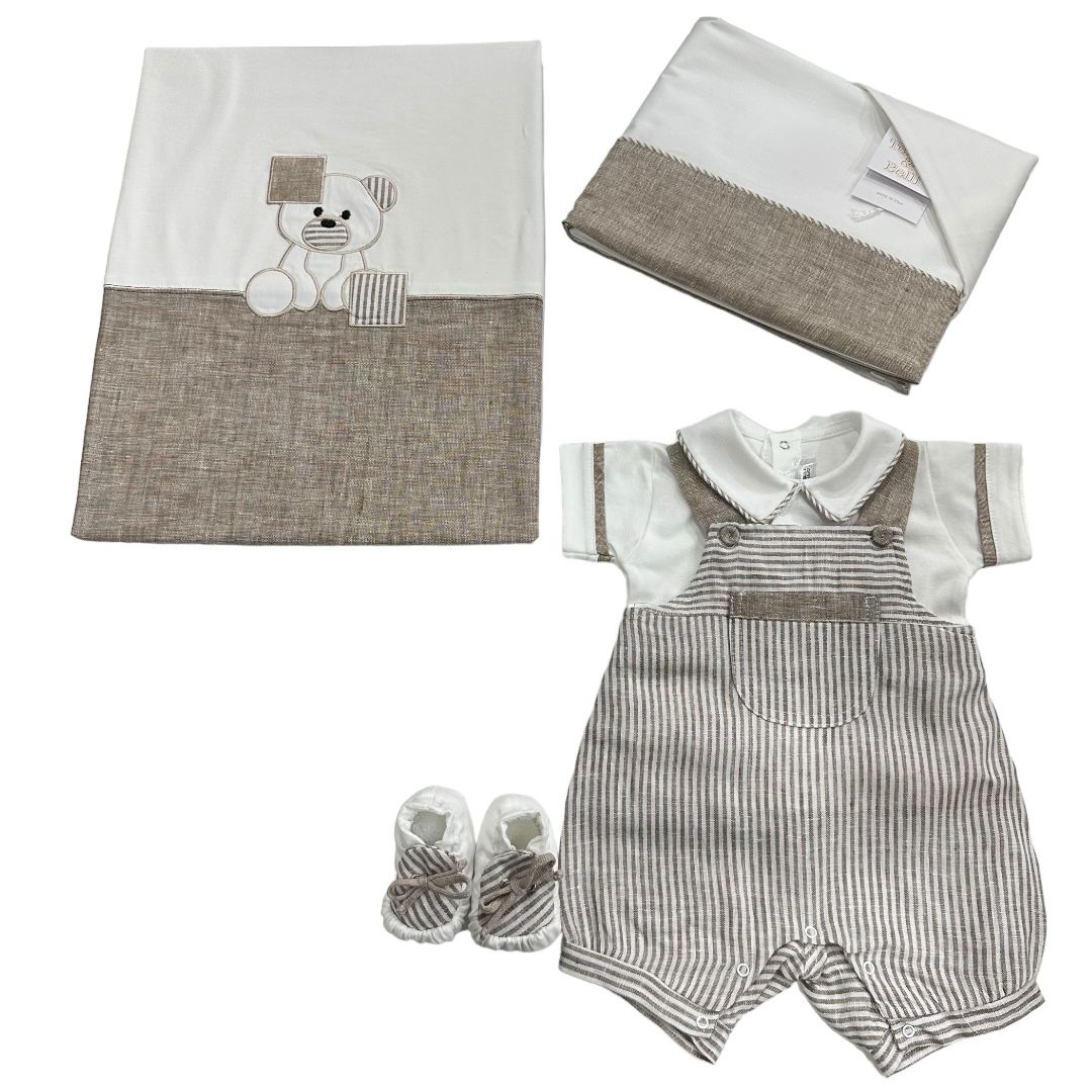 Set lenzuola cotone culla Teneri & Belli TL 251