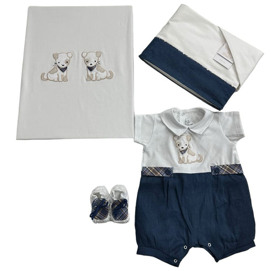 Coordinato cappello e bavetta Teneri & Belli TR 253