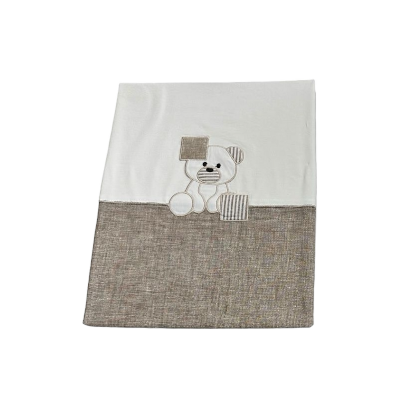 Coperta culla cotone con orsetto Teneri & Belli TC 251