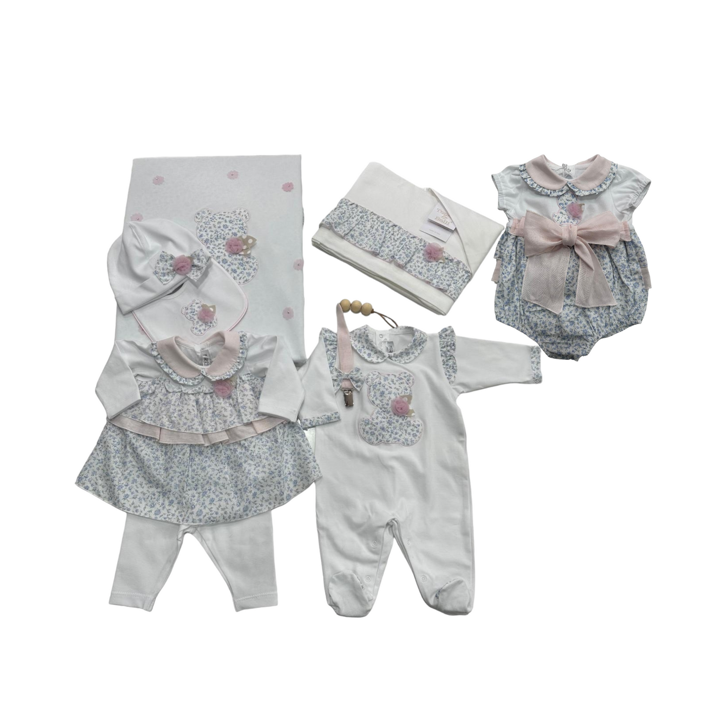 Set lenzuola cotone culla Teneri & Belli TL 256