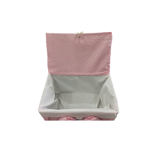 Baule in tessuto con fiocco B 01 P