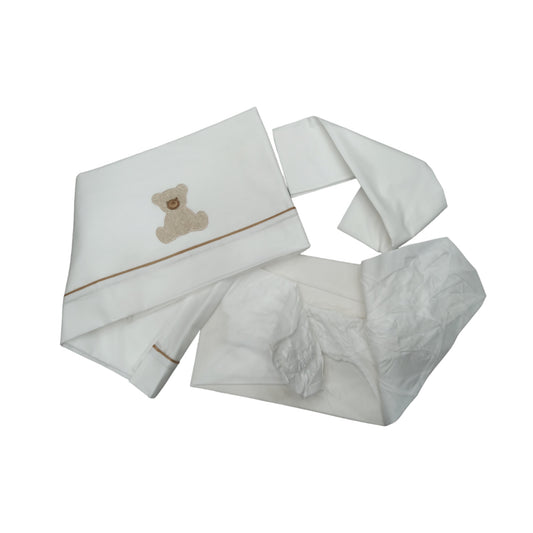 Set lenzuola cotone culla Teneri & Belli TL 303