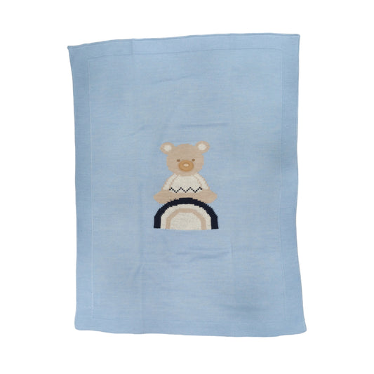 Coperta in lana ricamata Teneri & Belli TC 307