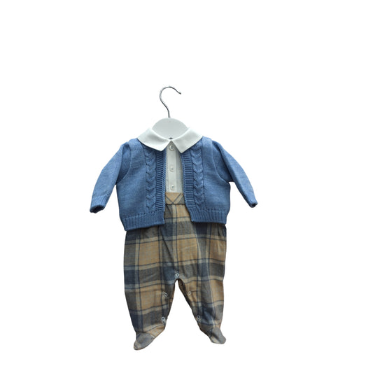 Tutina flanella e lana nascita Teneri & Belli TT 311