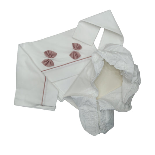 Set lenzuola cotone culla Teneri & Belli TL 302