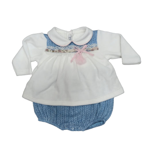 Pagliaccetto ciniglia e pelliccia Teneri & Belli TP 306