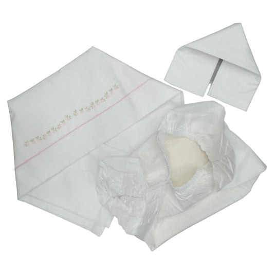 Set lenzuola cotone culla Teneri & Belli TL 308