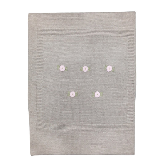 Coperta in lana ricamata Teneri & Belli TC 308