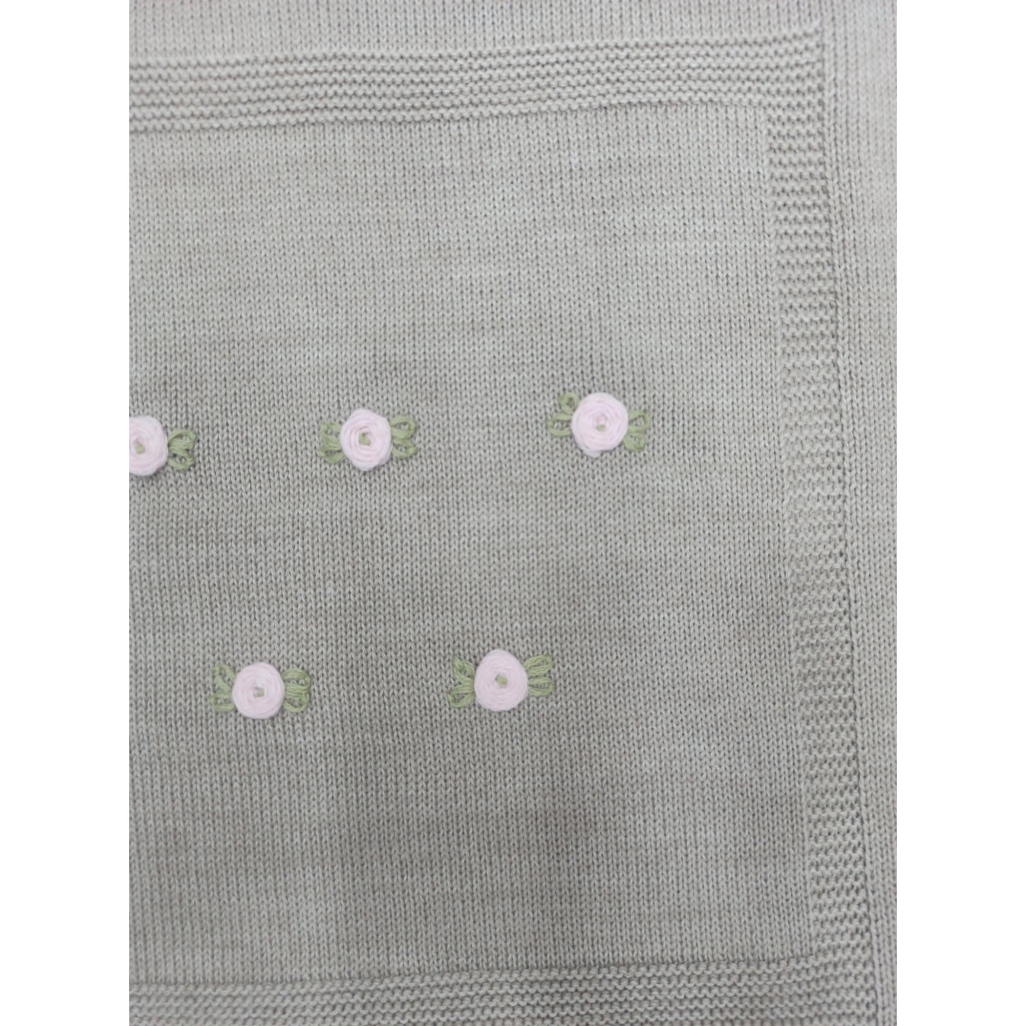 Coperta in lana ricamata Teneri & Belli TC 308