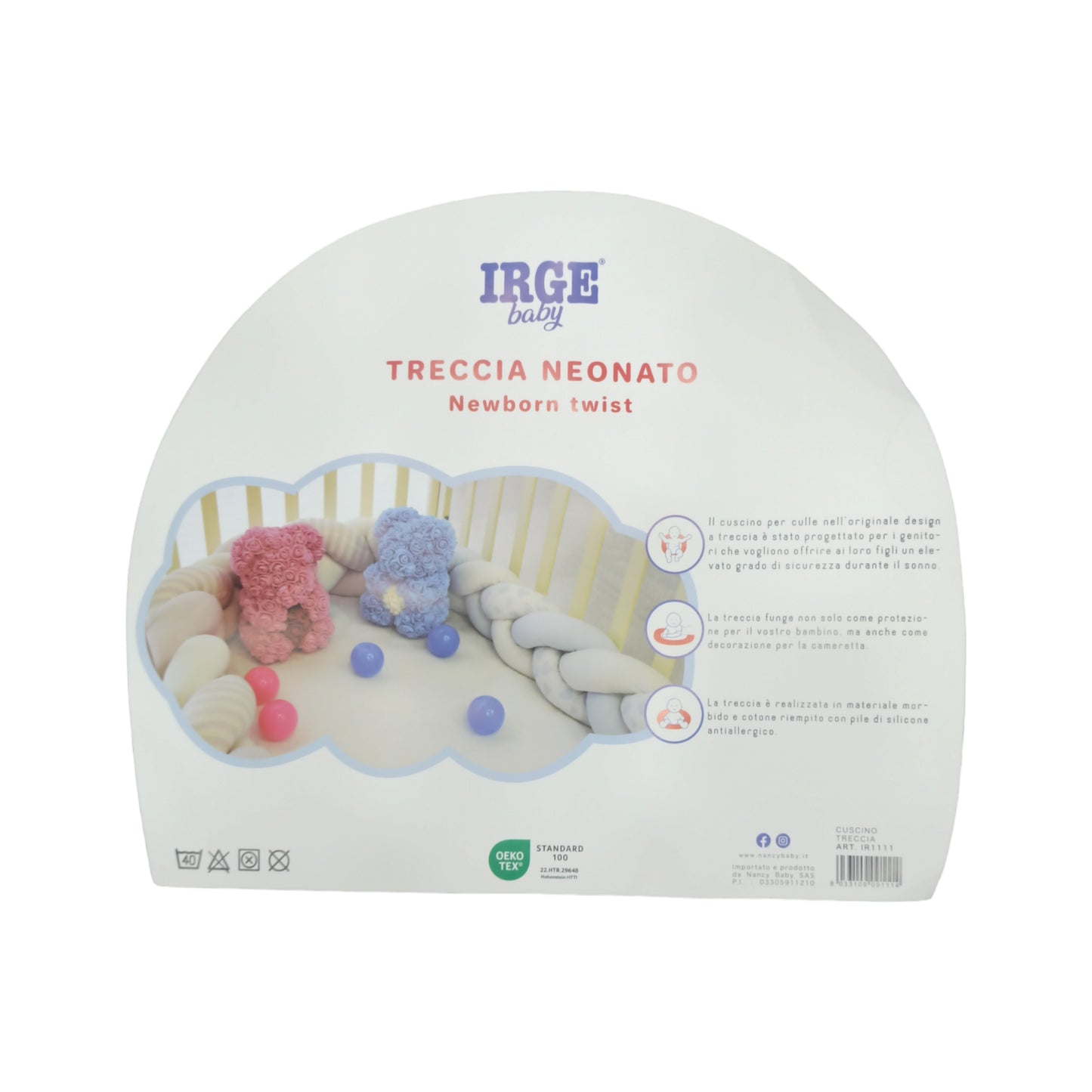 Treccia paracolpi imbottita Irge IR 1111 A