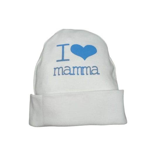 Cappellino cotone nascita Nancy I Love Mamma 1662/2 W/A