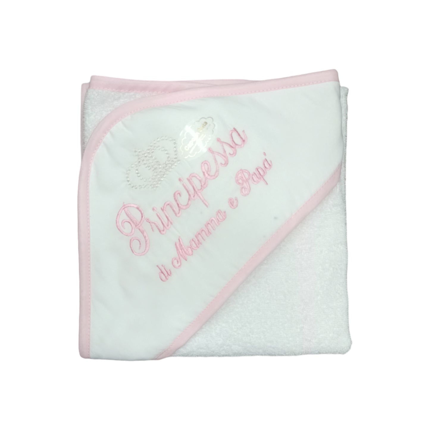 Accappatoio spugna ricamato Nancy Baby 490/2 P