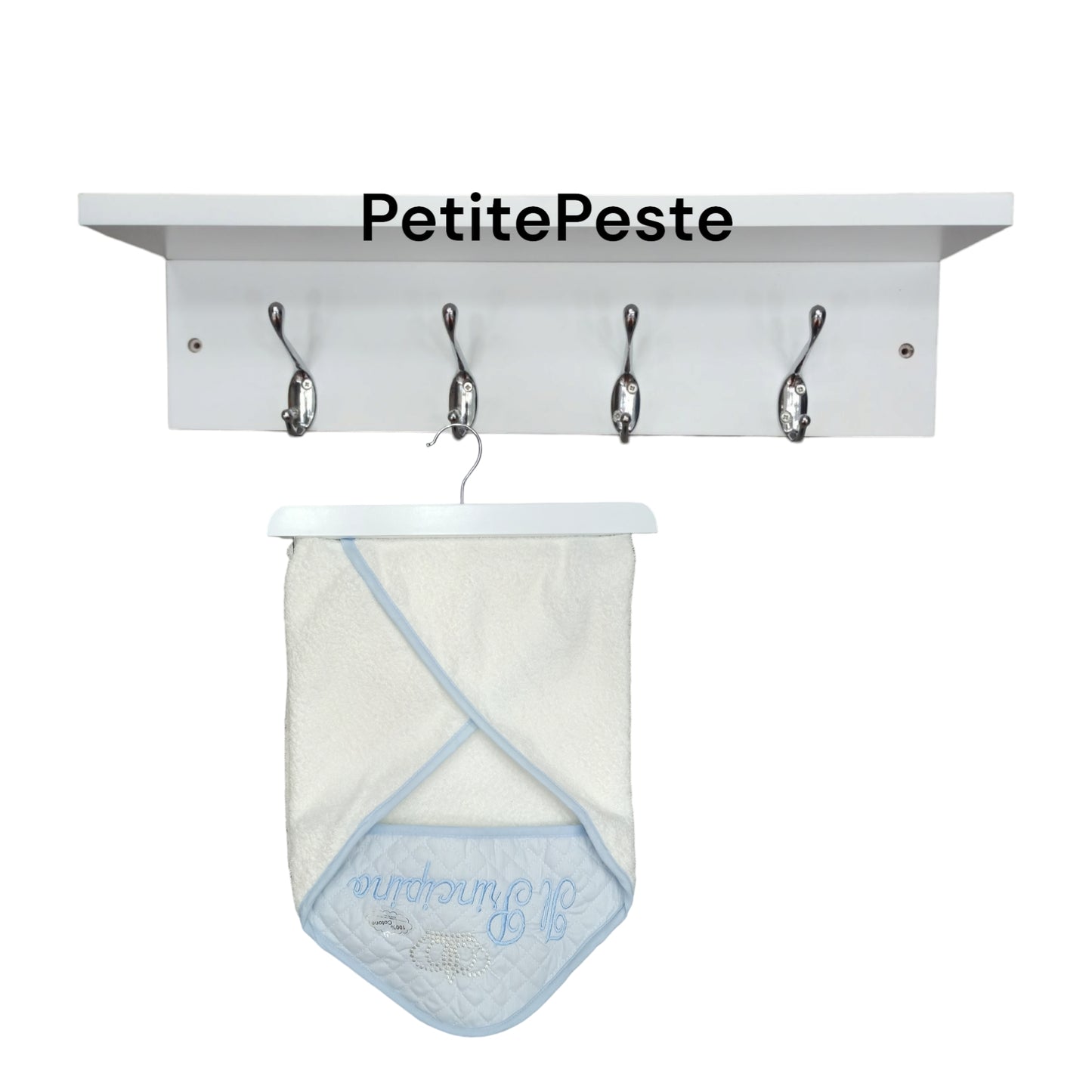Accappatoio spugna ricamato Nancy Baby 490 A