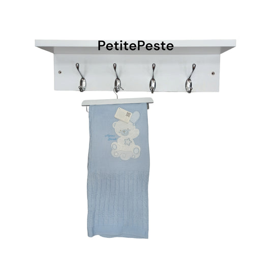 Coperta in lana ricamata Nazareno Gabrielli NG 473 A