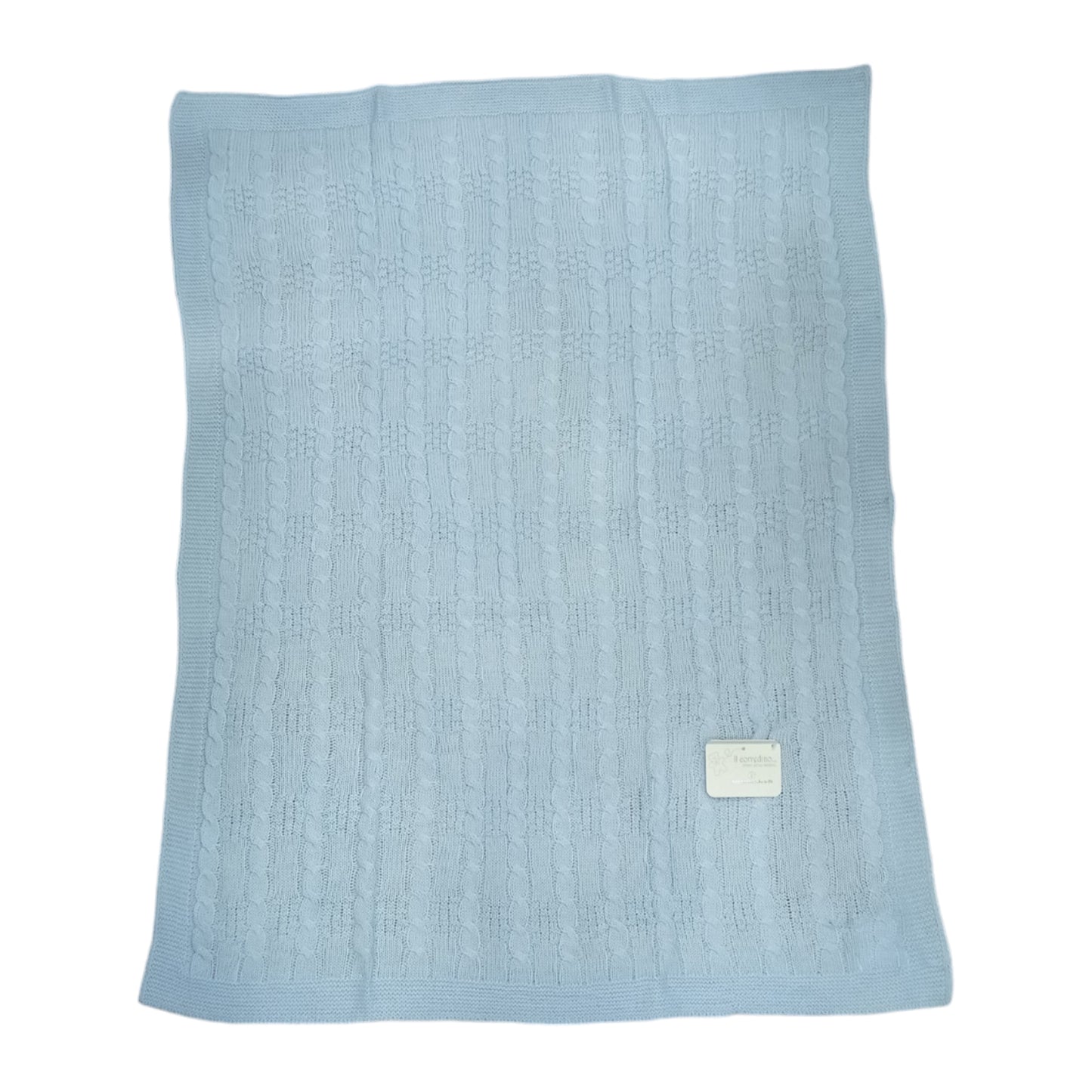 Coperta culla lana treccia Nazareno Gabrielli NG 471 A