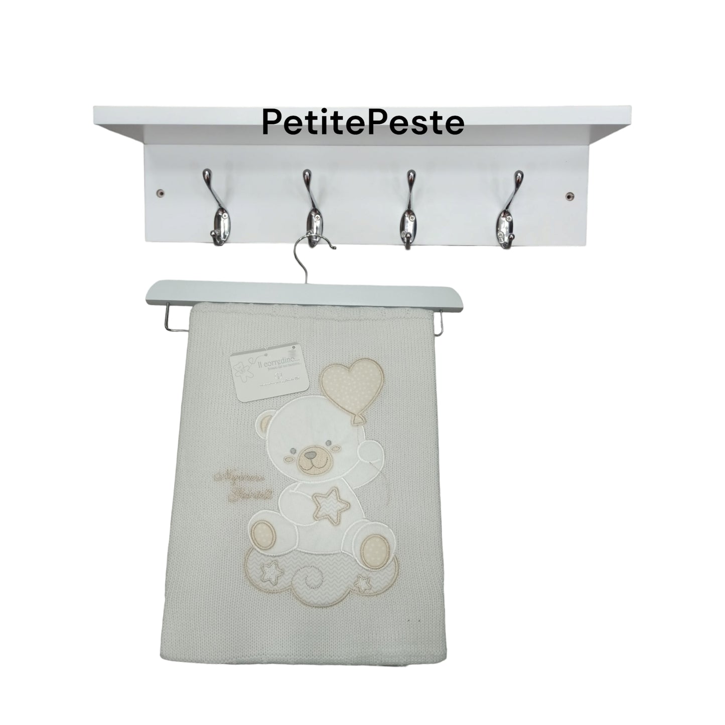 Coperta in lana ricamata Nazareno Gabrielli NG 473 W