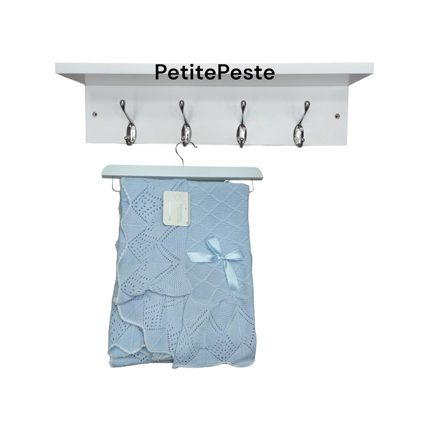Coperta in lana ricamata Nazareno Gabrielli NG 478 A