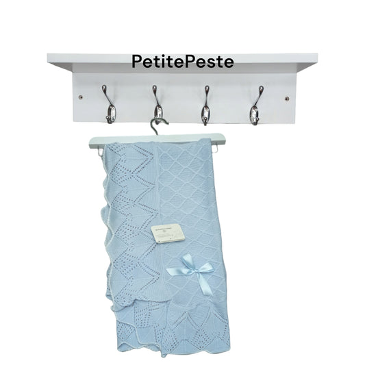 Coperta in lana ricamata Nazareno Gabrielli NG 478 A