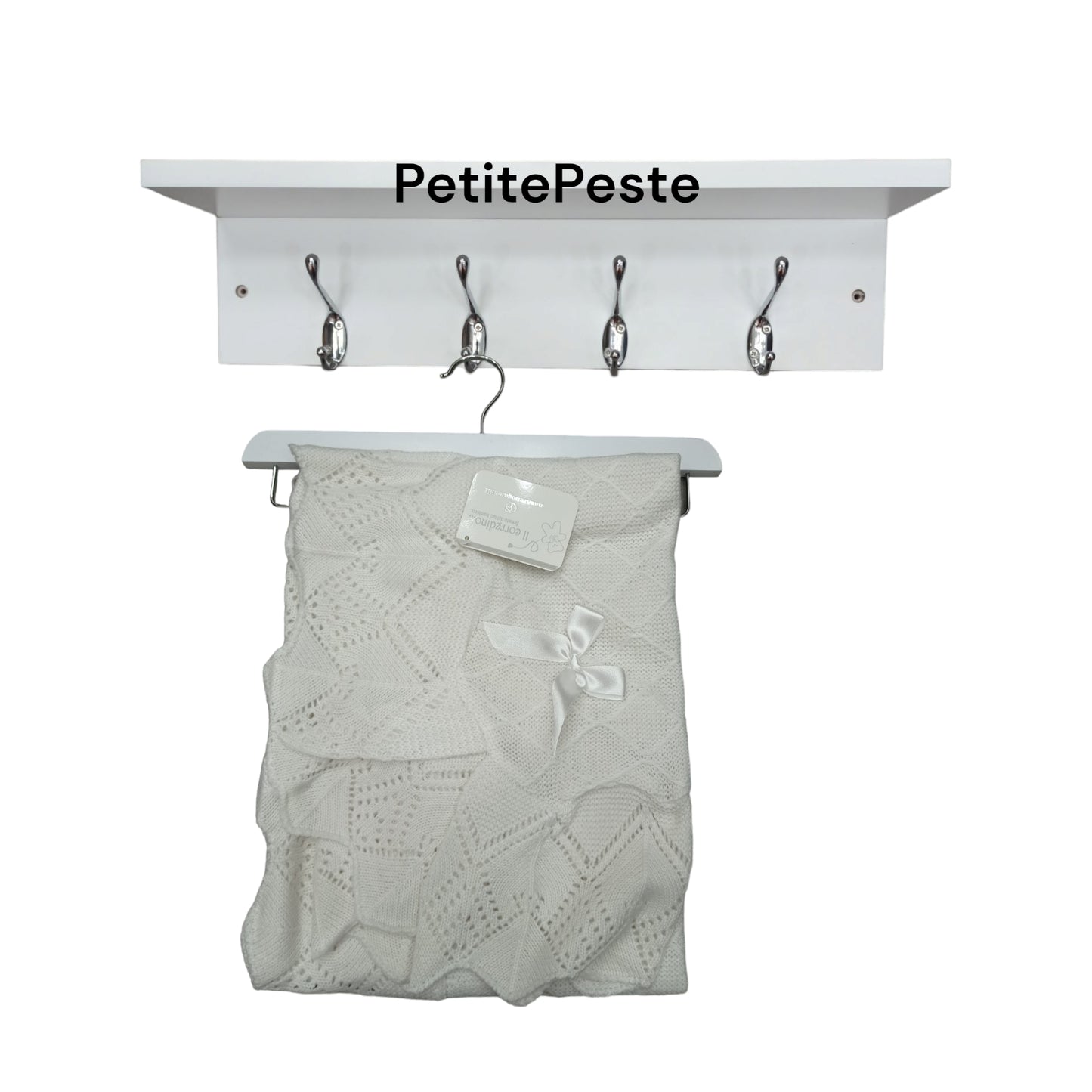 Coperta in lana ricamata Nazareno Gabrielli NG 478 W