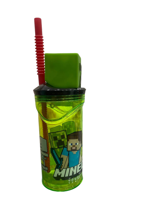 Bicchiere con cannuccia Minecraft