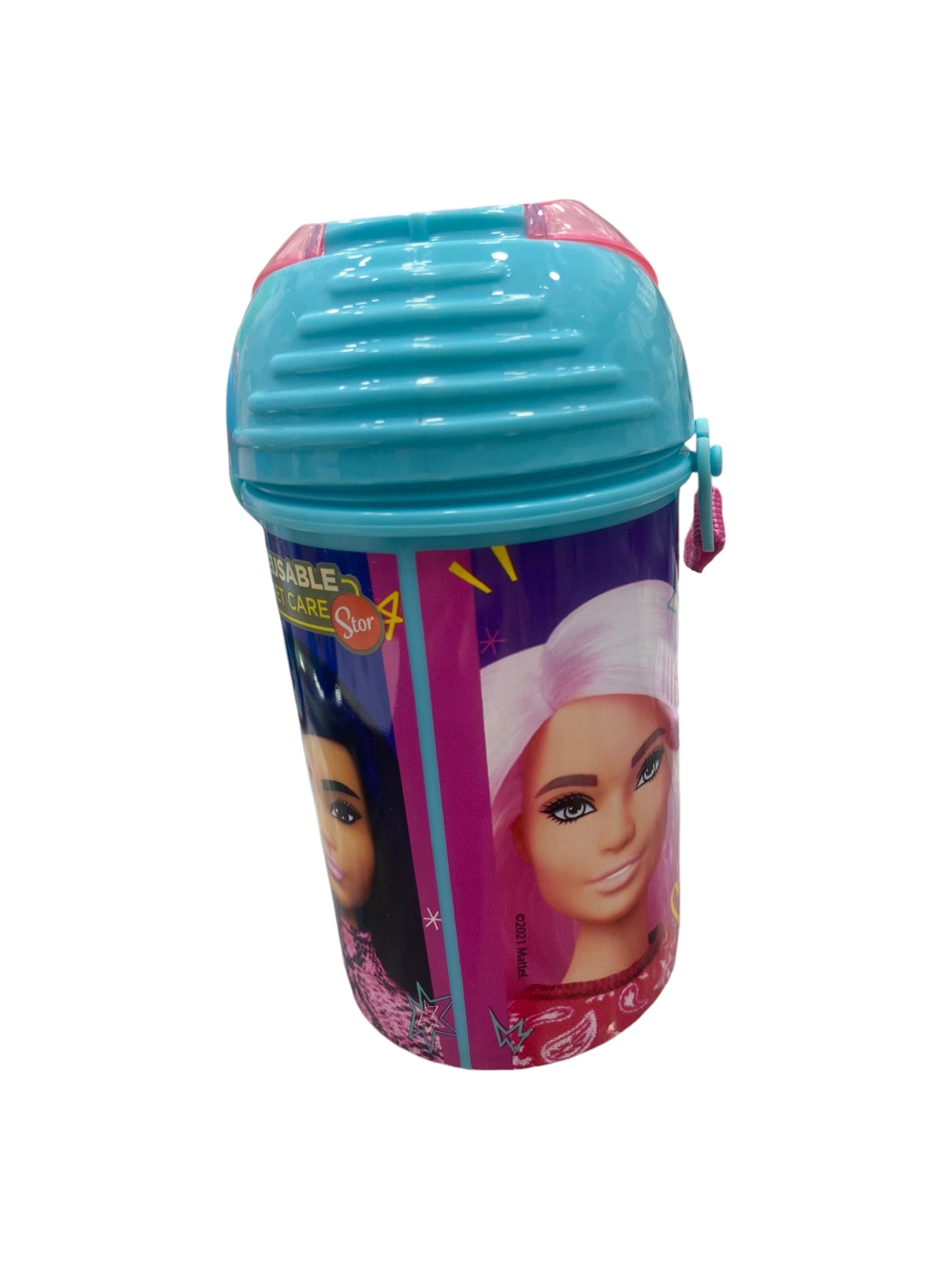 Borraccia con beccuccio e coperchio Barbie