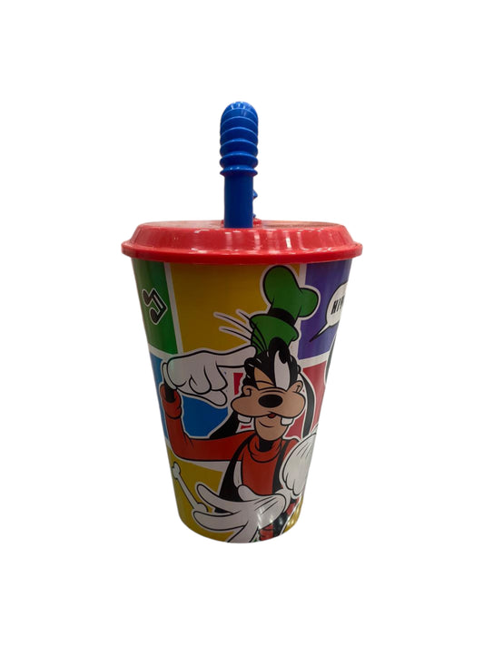 Bicchiere in plastica con cannuccia Topolino 4