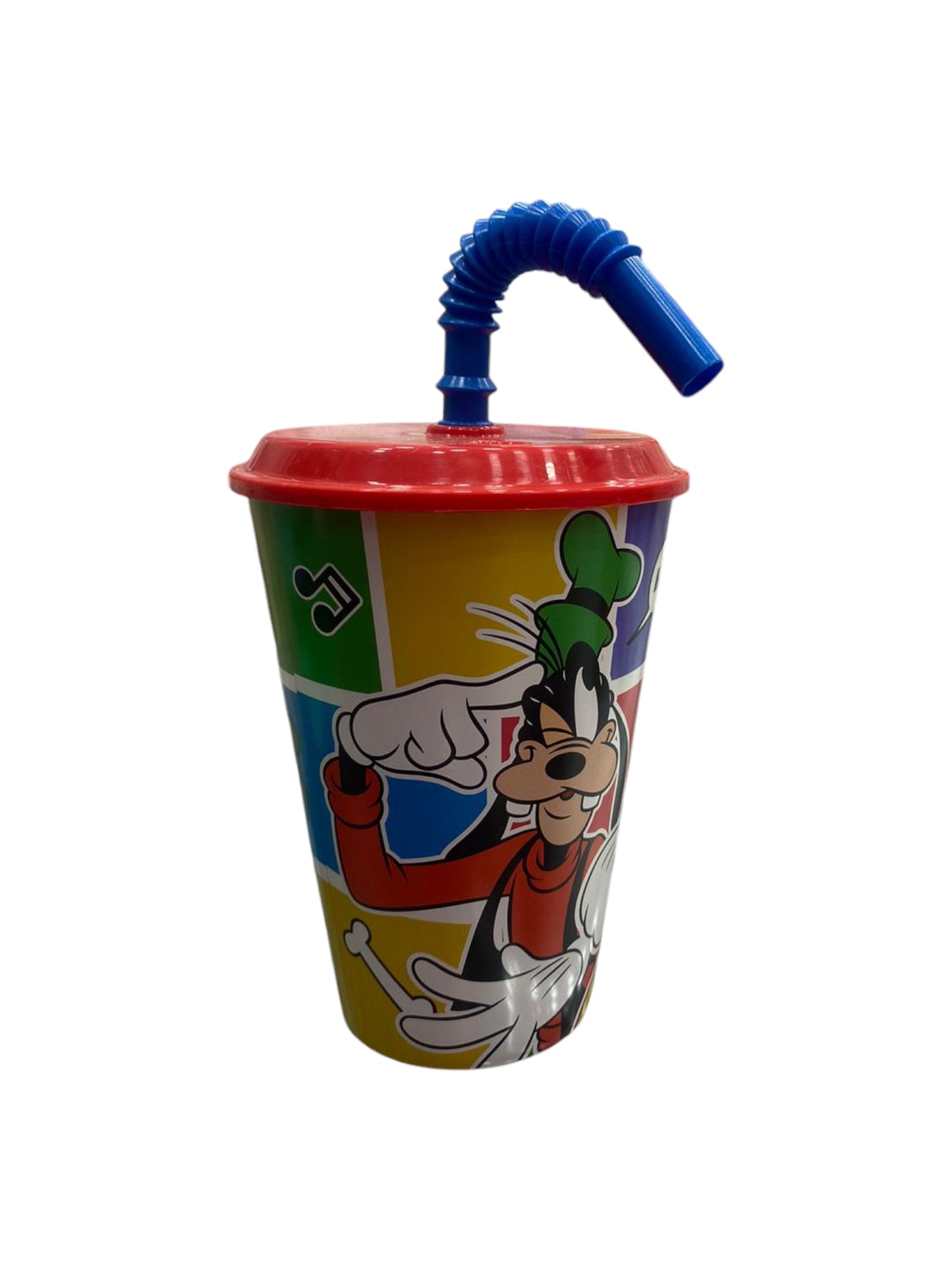 Bicchiere in plastica con cannuccia Topolino 4