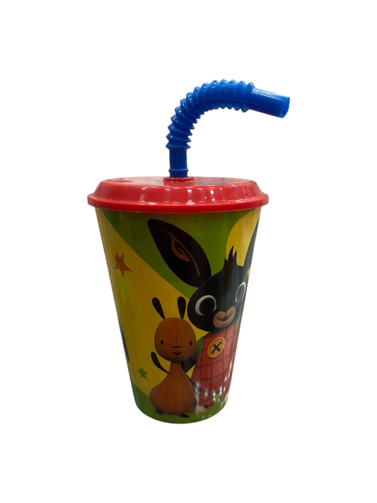 Bicchiere in plastica con cannuccia Bing 4