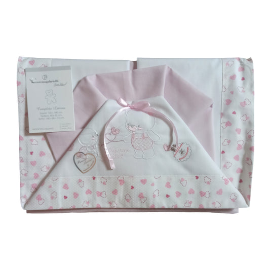 Composè lenzuola lettino cotone Nazareno Gabrielli NG 101-32 P