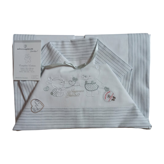 Composè lenzuola lettino cotone Nazareno Gabrielli NG 101-32 G