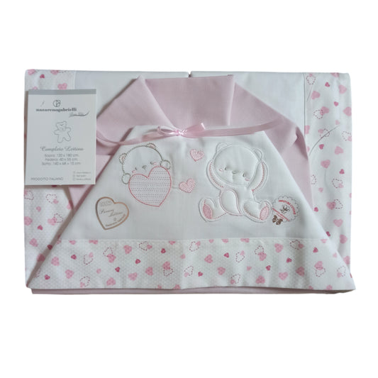 Composè lenzuola lettino cotone Nazareno Gabrielli NG 101-36 P