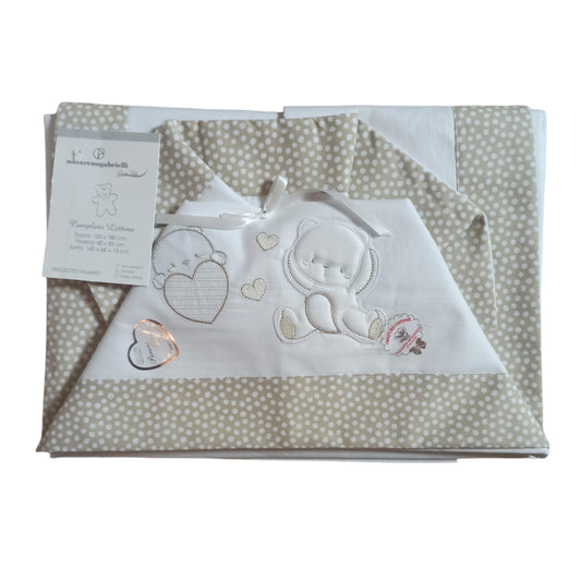 Composè lenzuola lettino cotone Nazareno Gabrielli NG 101-33 B