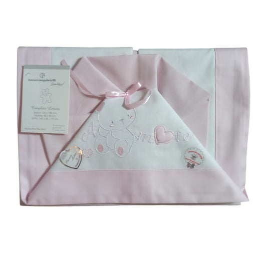 Composè lenzuola lettino cotone Nazareno Gabrielli NG 101-40 P