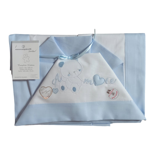 Composè lenzuola lettino cotone Nazareno Gabrielli NG 101-40 A