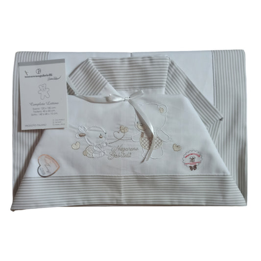 Composè lenzuola lettino cotone Nazareno Gabrielli NG 101-32 B