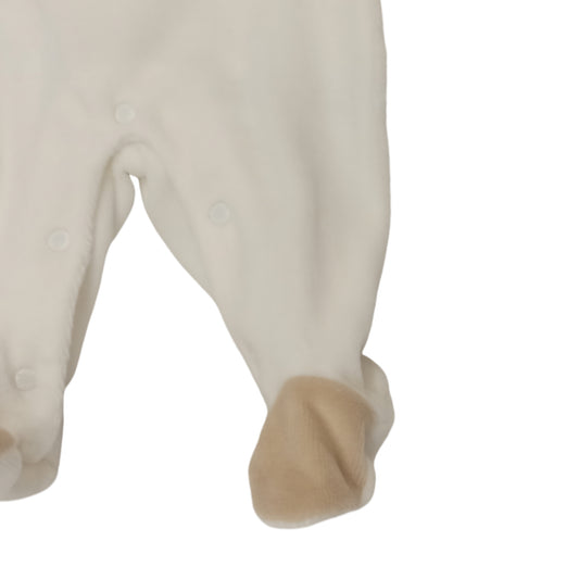 Tutina nascita ciniglia neutra Les Jolies LJ 444-1 W/N