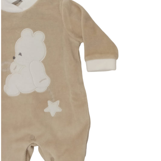 Tutina nascita ciniglia neutra Les Jolies LJ 444-2 N