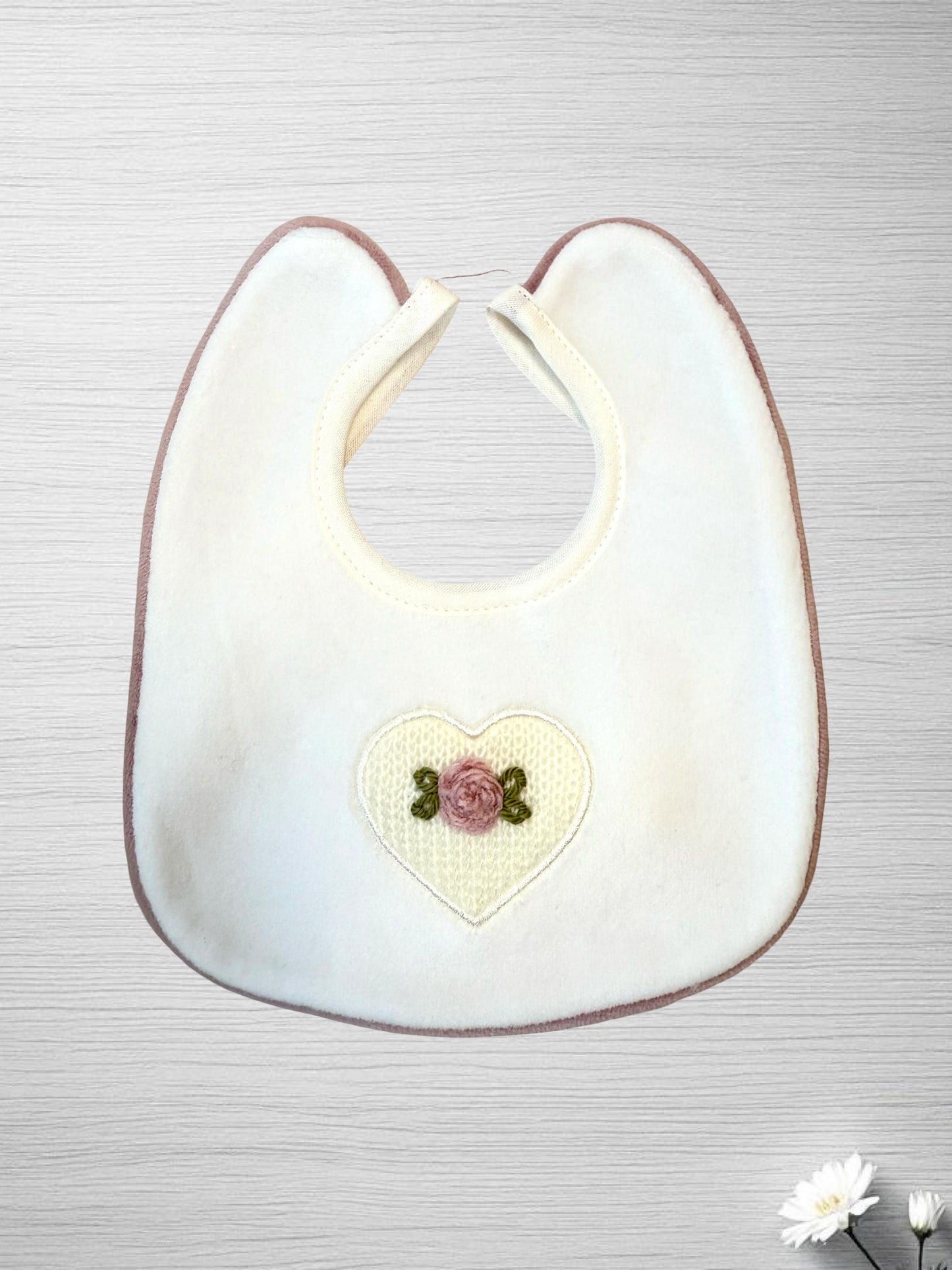 Coordinato cappello e bavetta ciniglia Teneri & Belli TR 402