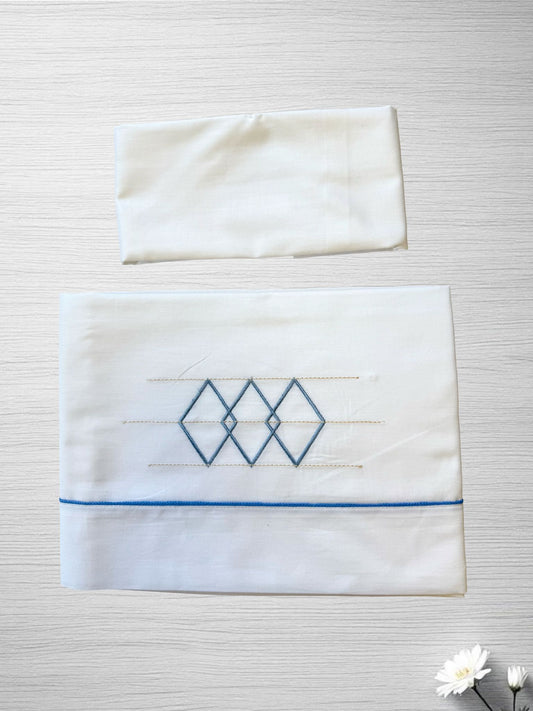 Set lenzuola cotone culla Teneri & Belli TL 411