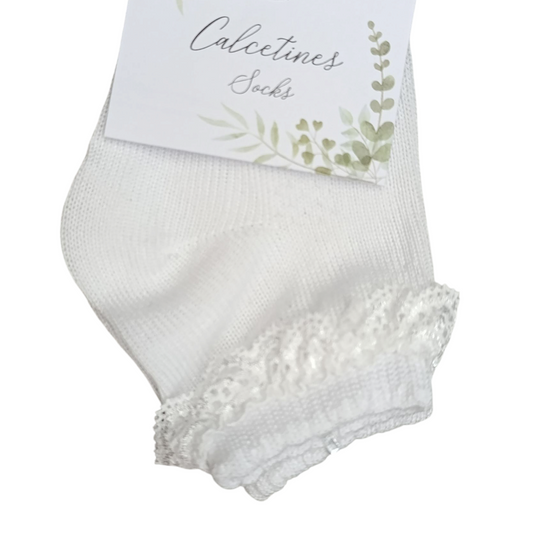 Calzino ricamato 32546 W