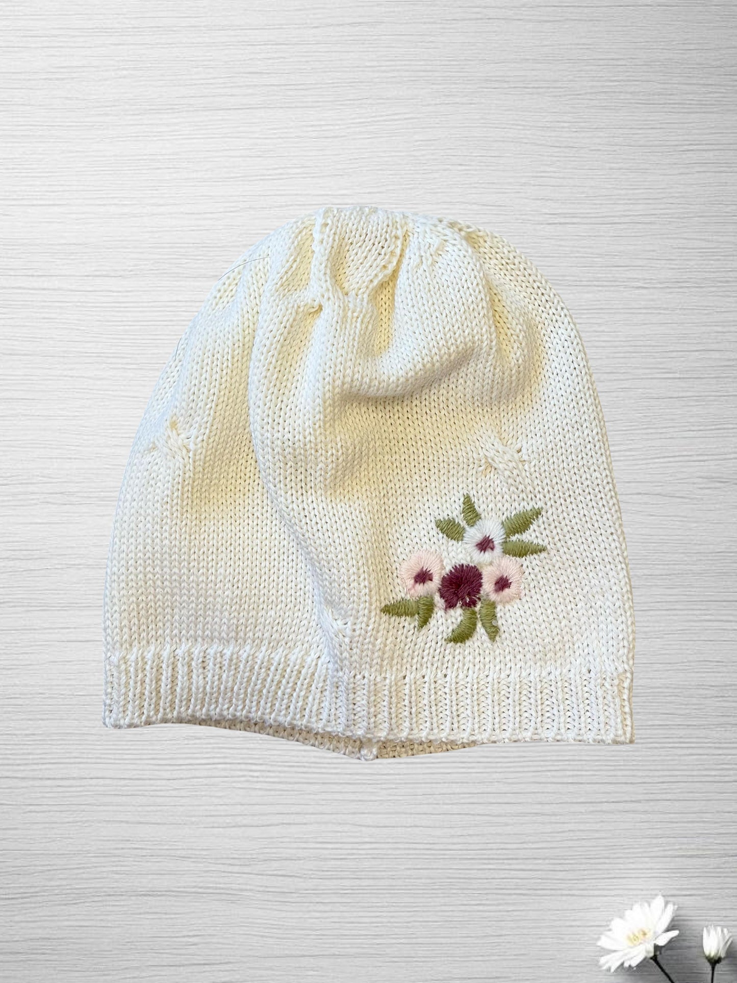 Coordinato cappello lana e bavetta Teneri & Belli TR 412