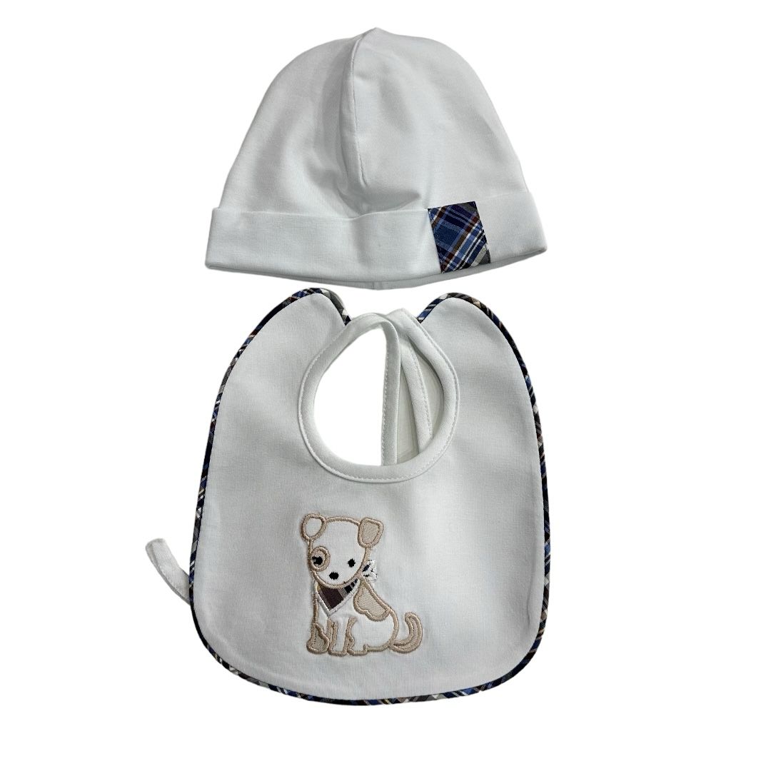 Coordinato cappello e bavetta Teneri & Belli TR 253