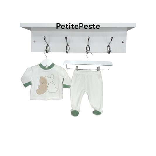 Completo clinico nascita ciniglia neutro Les Jolies LJ 434-3 W/G
